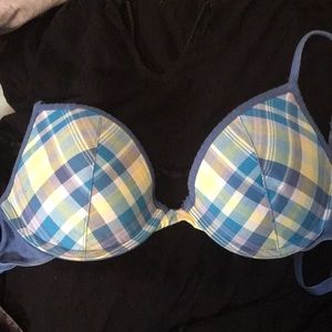 Plaid Lightly Lined Bra